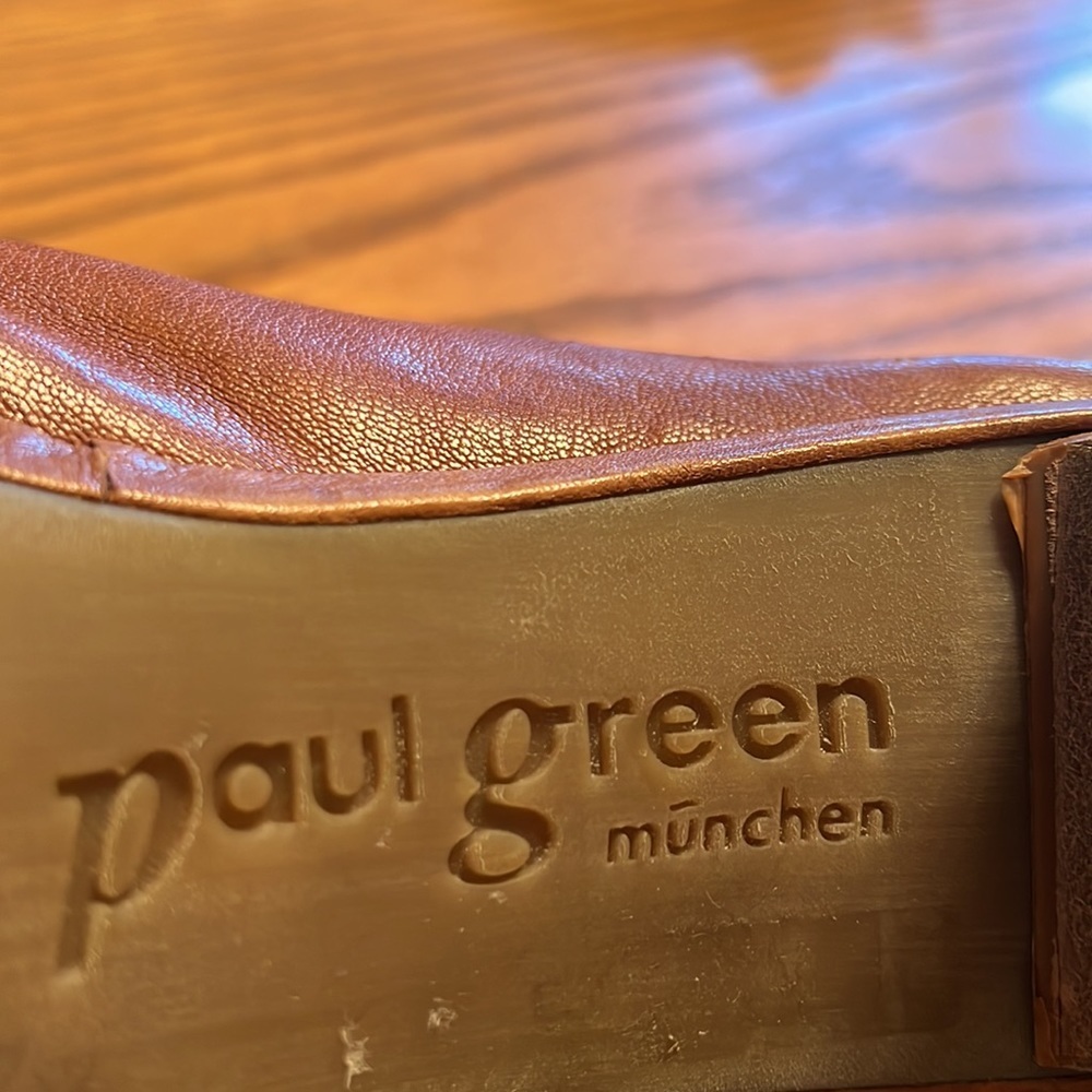Paul Green Leather Mule Clogs size 61/2 - Picture 12 of 13